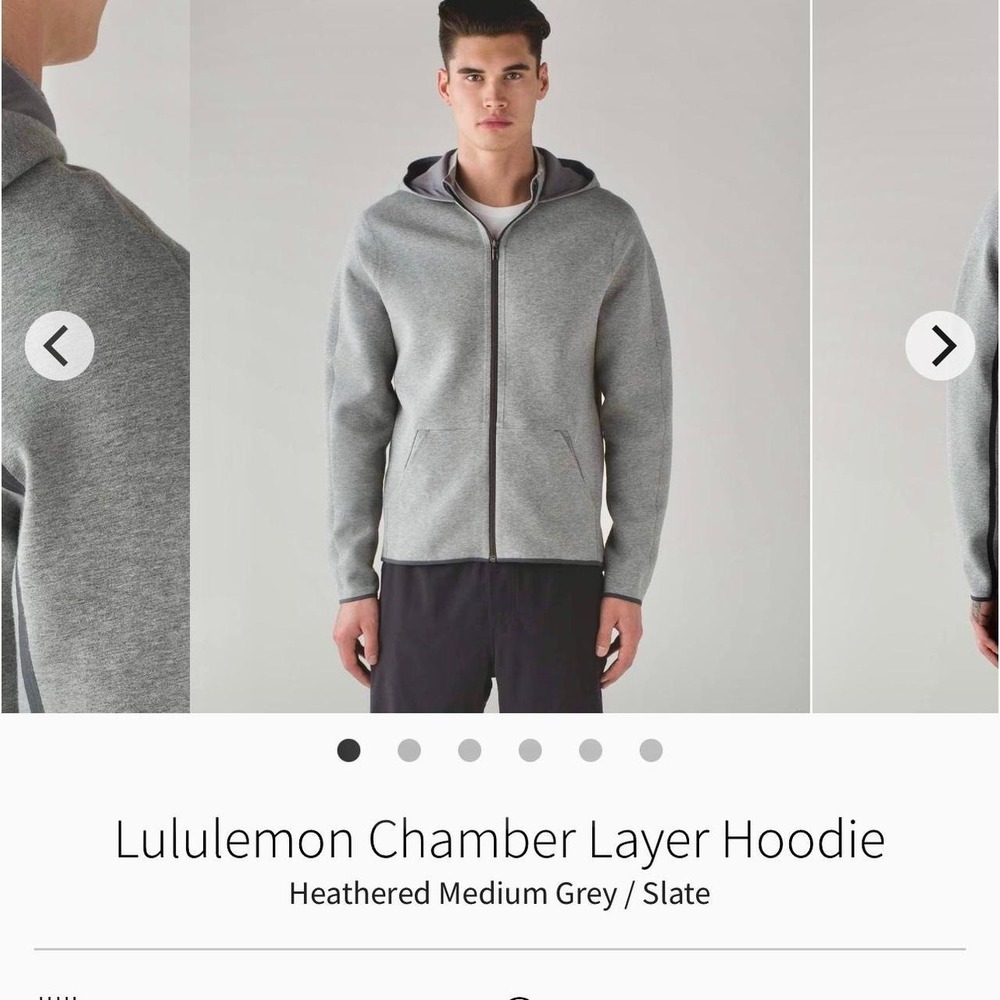 Lululemon Grey Chamber Layer Pullover Hoodie Oversized Sz Small Unisex MSRP $128